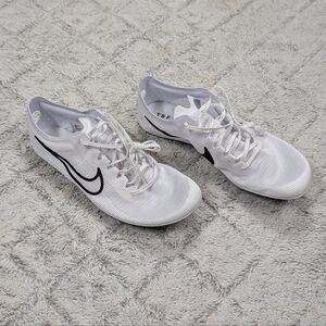 Nike Zoom Mamba 6 White Black Track Field Distance Spike Shoes Men 9 DR2733-100